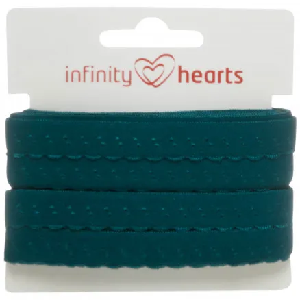 Infinity Hearts nėrinių juostelė poliamidas 20mm 369 naftos - 5m