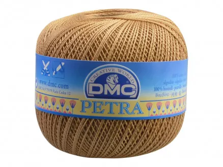 DMC Petra nr. 8 Nėrimo siūlai Unicolor 53045 Smėlio spalvos