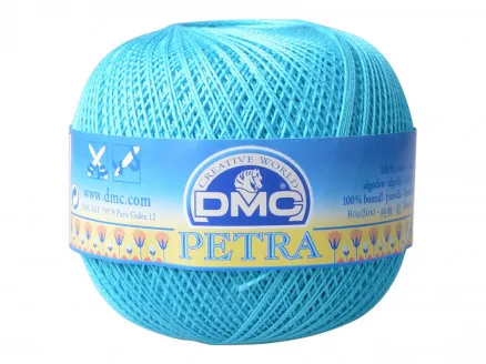 DMC Petra nr. 5 Nėrimo siūlai Unicolor 53845 Turkis