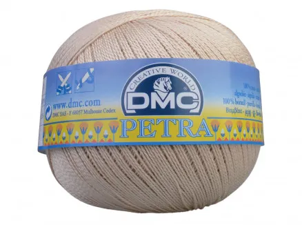DMC Petra nr. 8 Nėrimo siūlai Unicolor 5712 Šviesi kviečių spalva