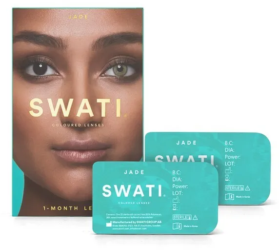 SWATI - Spalvoti kontaktiniai lęšiai 1 mėnuo Jade