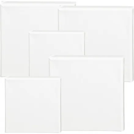 ArtistLine drobė, balta, dydis 15x15+20x20 cm, G: 1,6 cm, 360 g, 40 vnt.